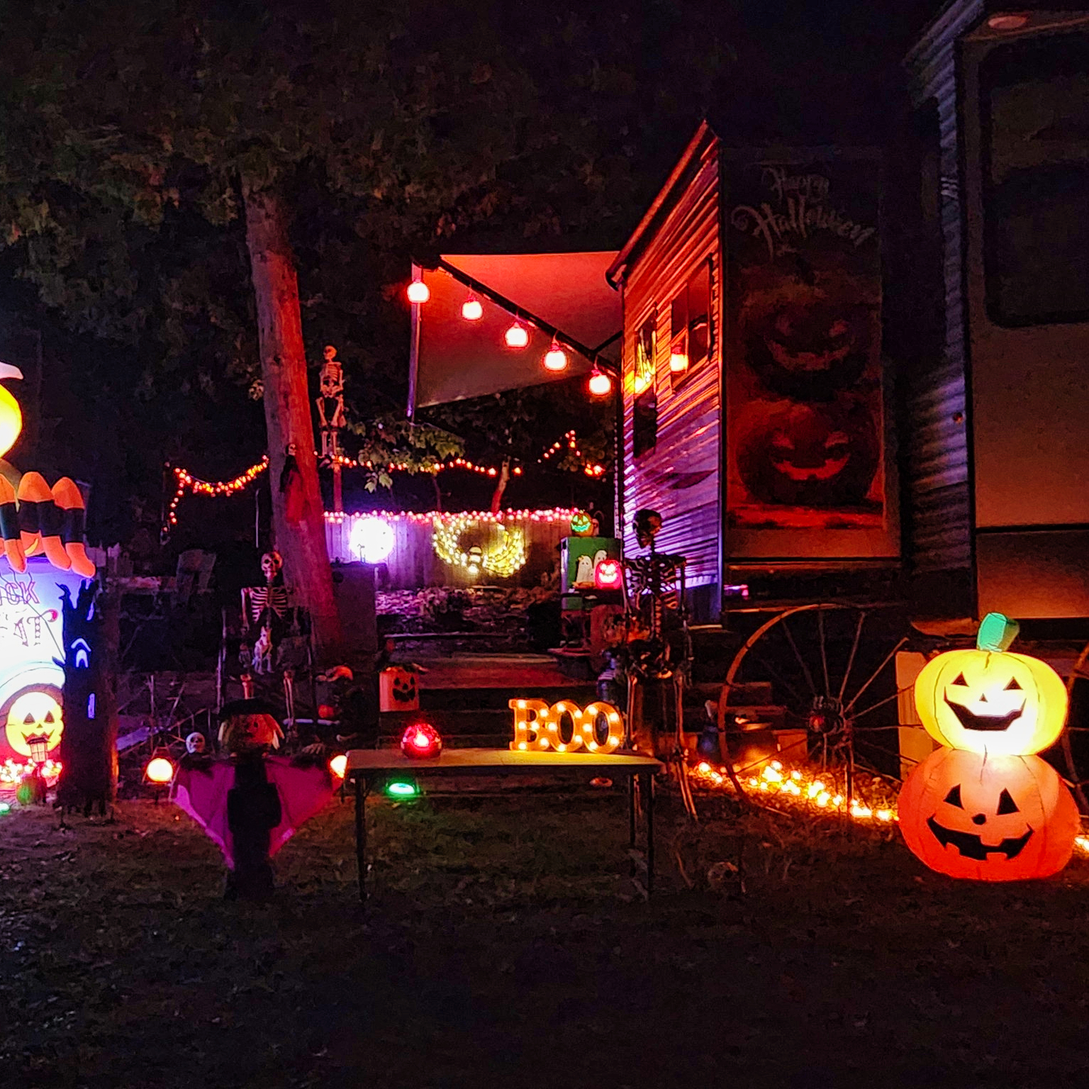 rv halloween decorating